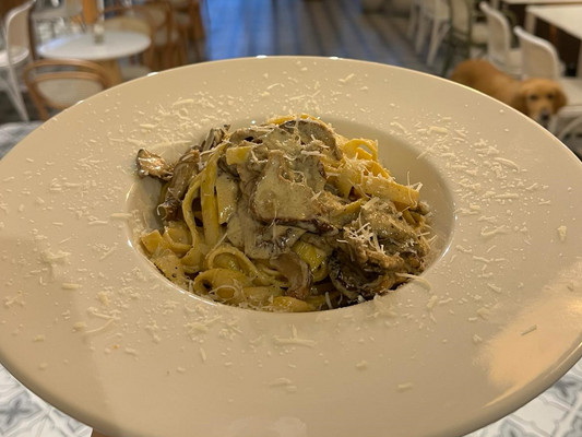 Fettuccine Ai Fungi Porcini ( Porçini Mantarlı Fettuccine)